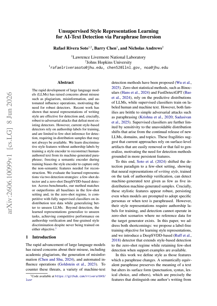 First page