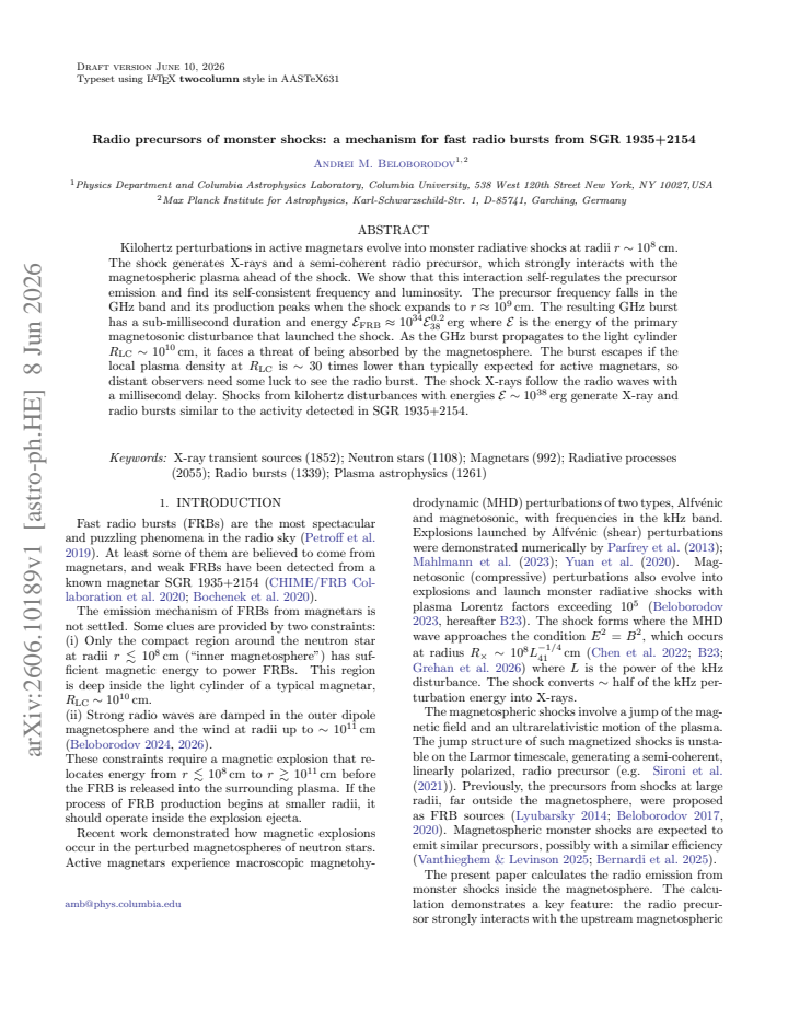 First page