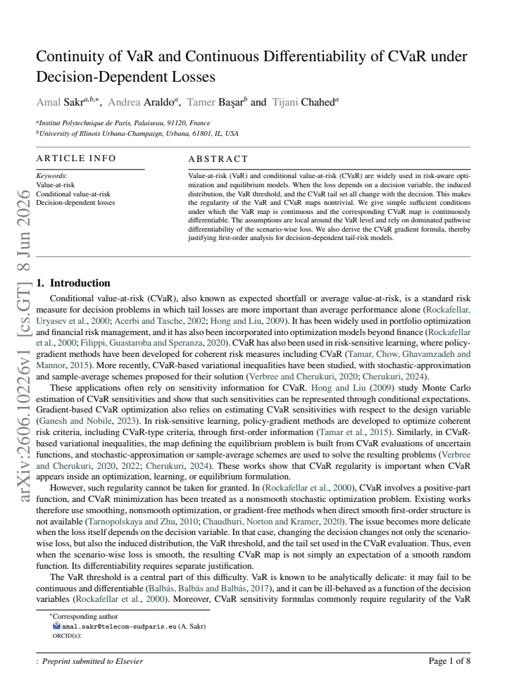 First page