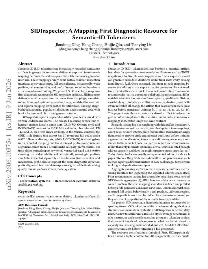 First page