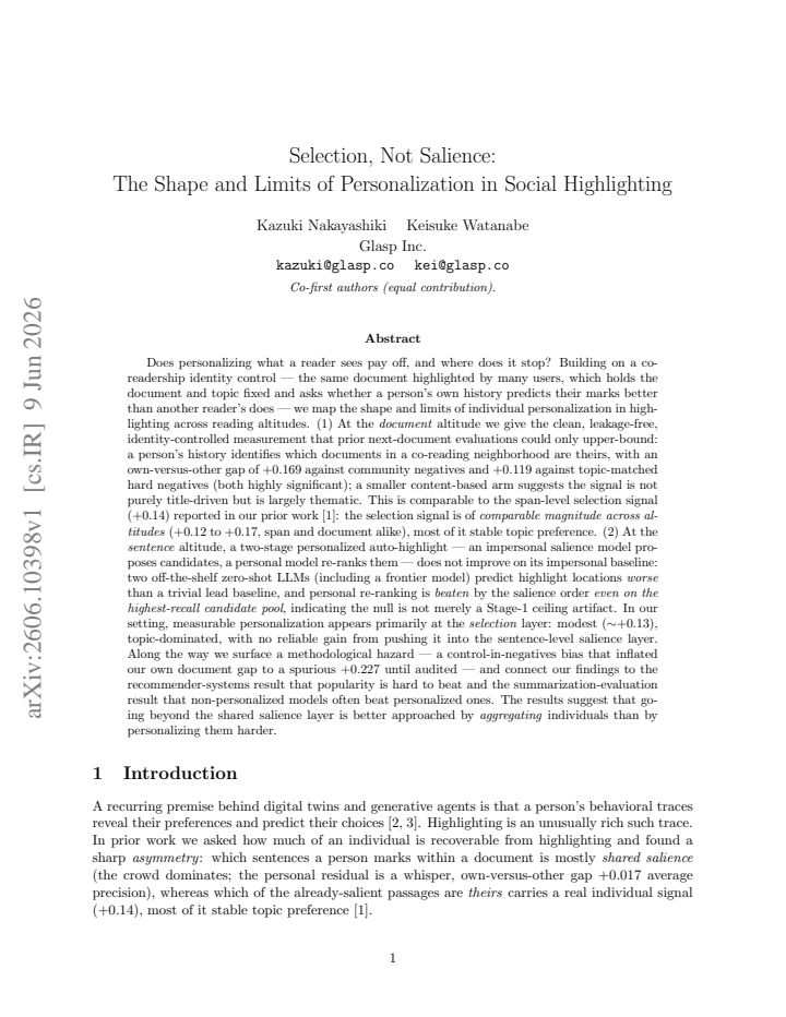 First page