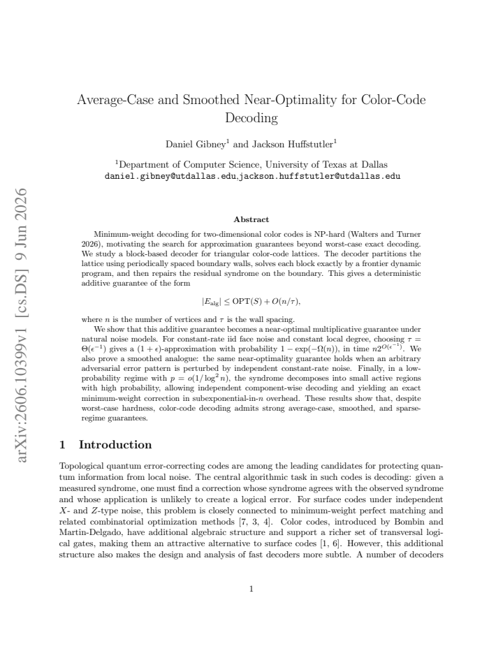 First page