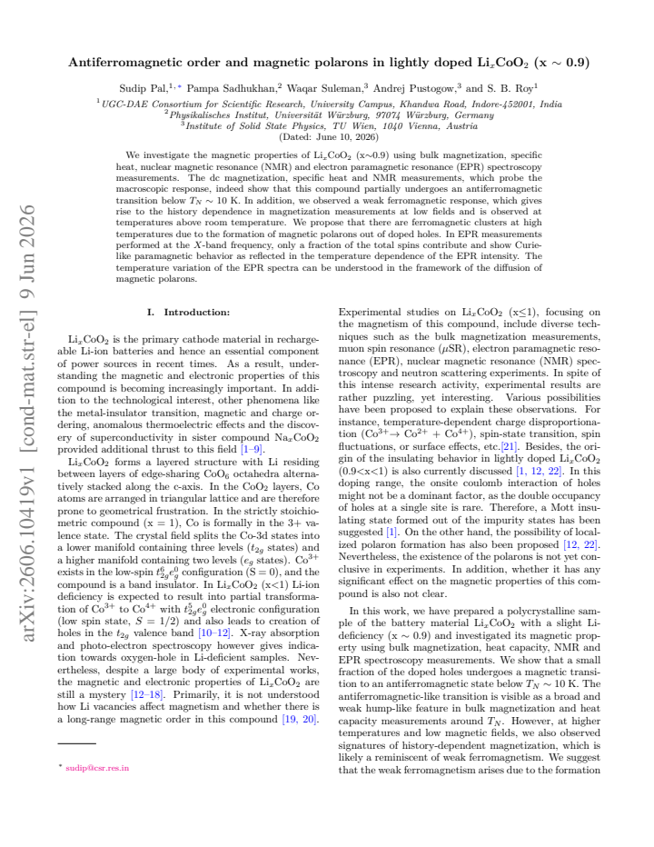 First page