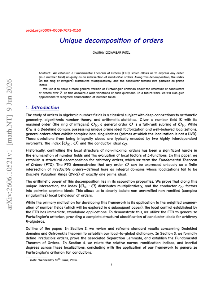 First page