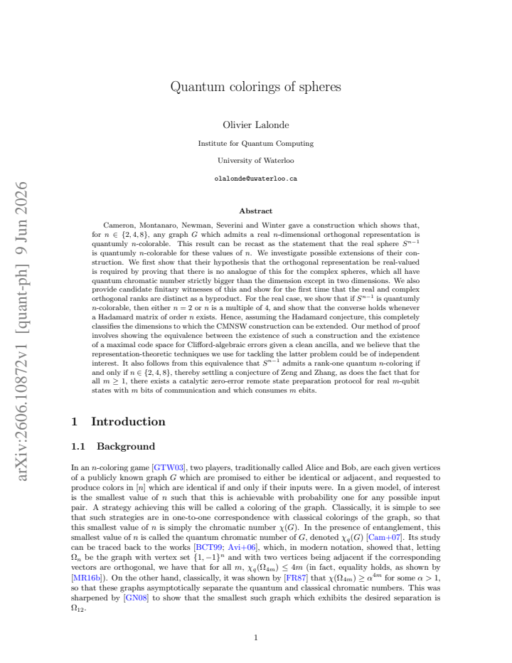 First page