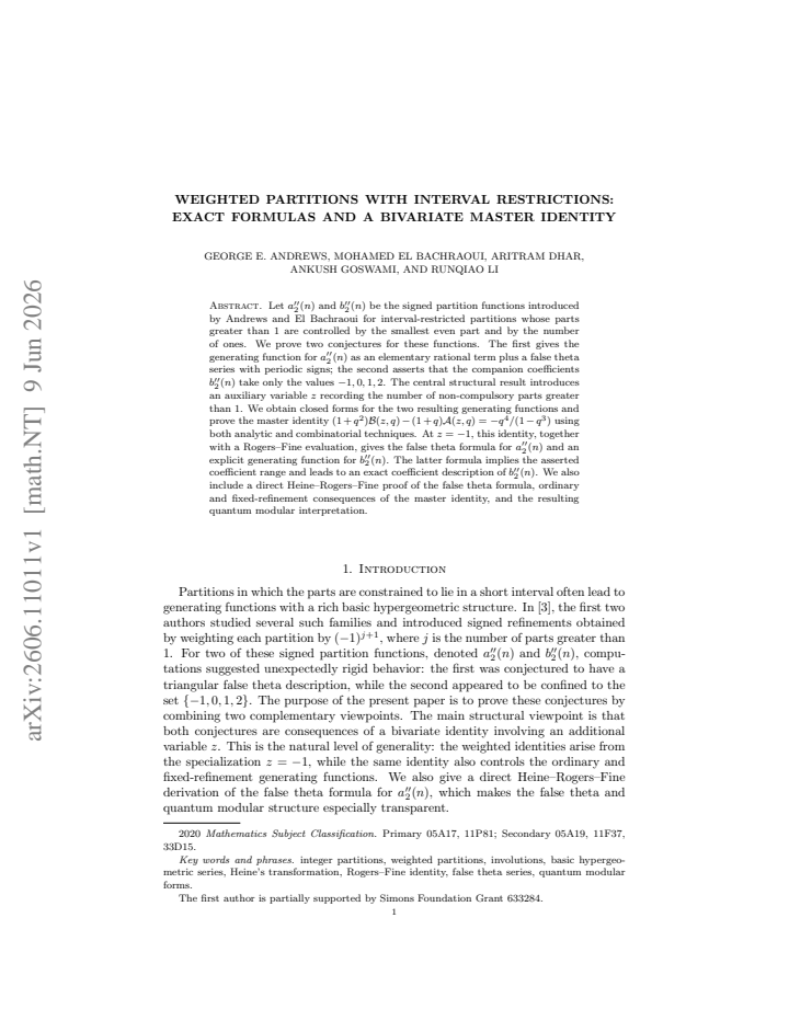 First page