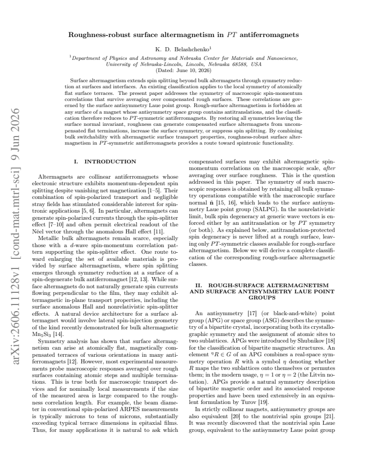 First page