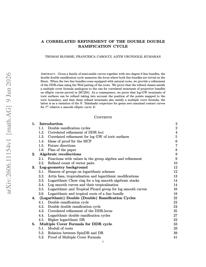 First page