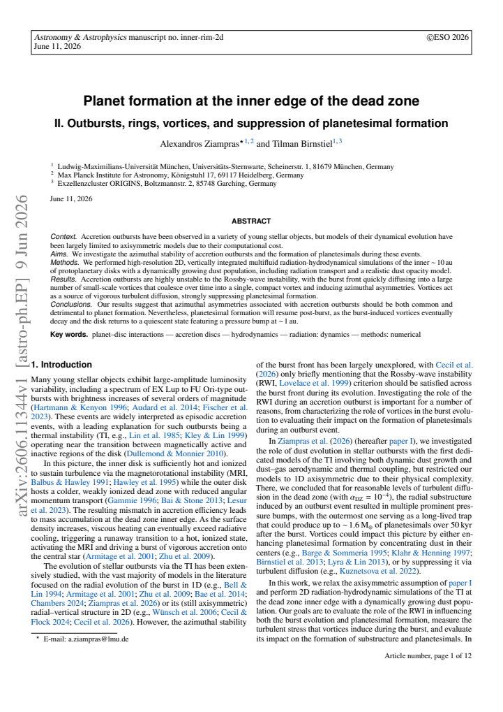 First page