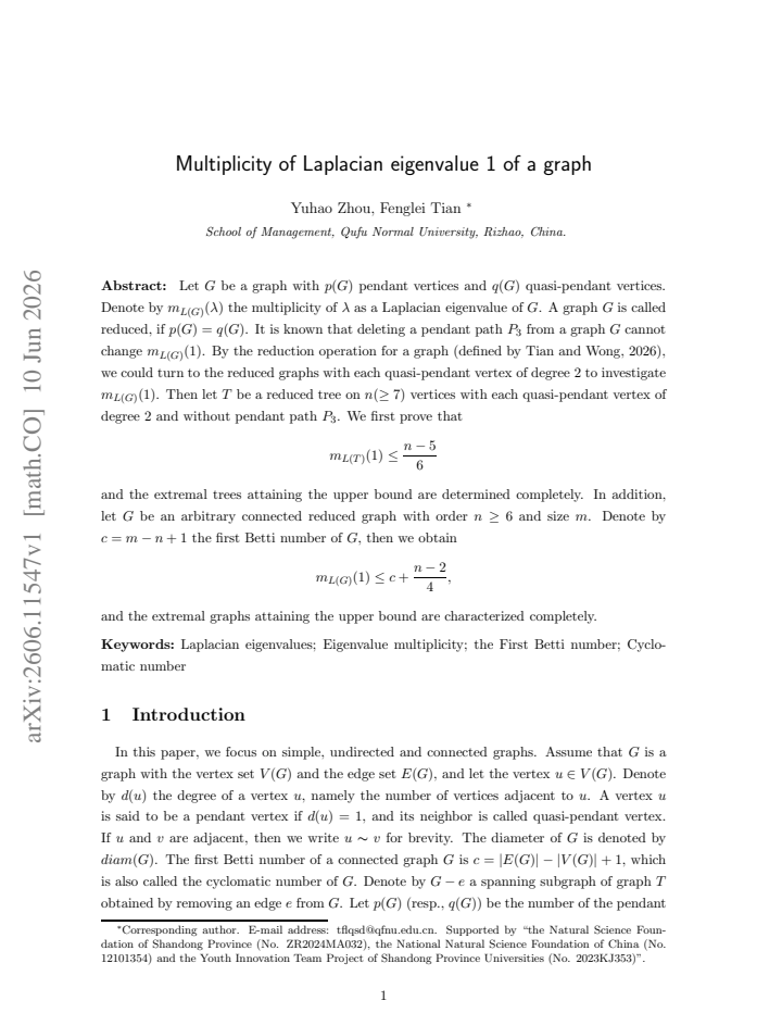 First page