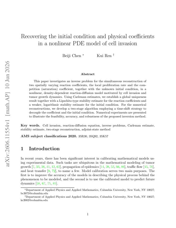 First page