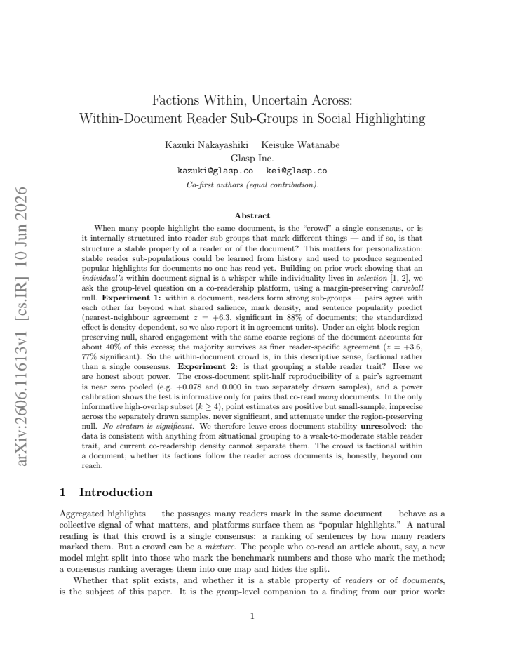 First page