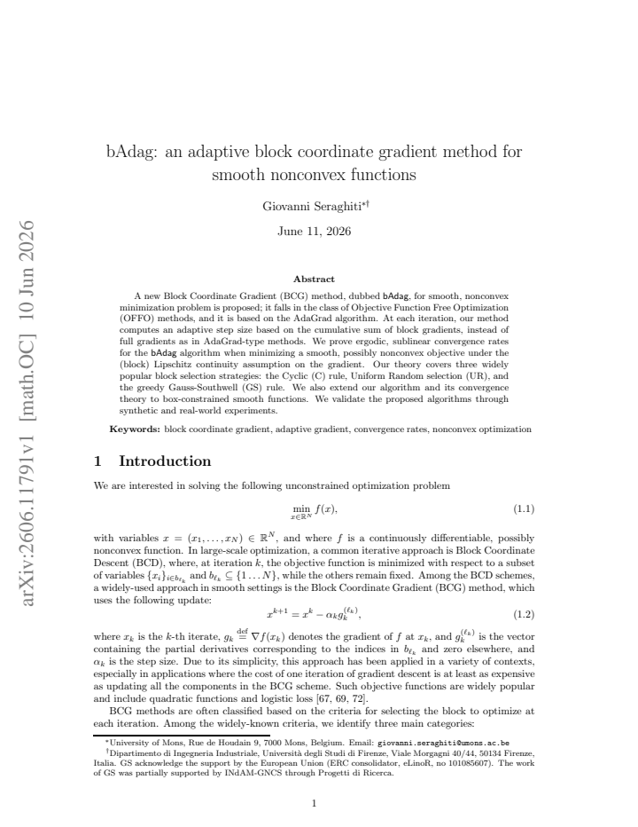 First page