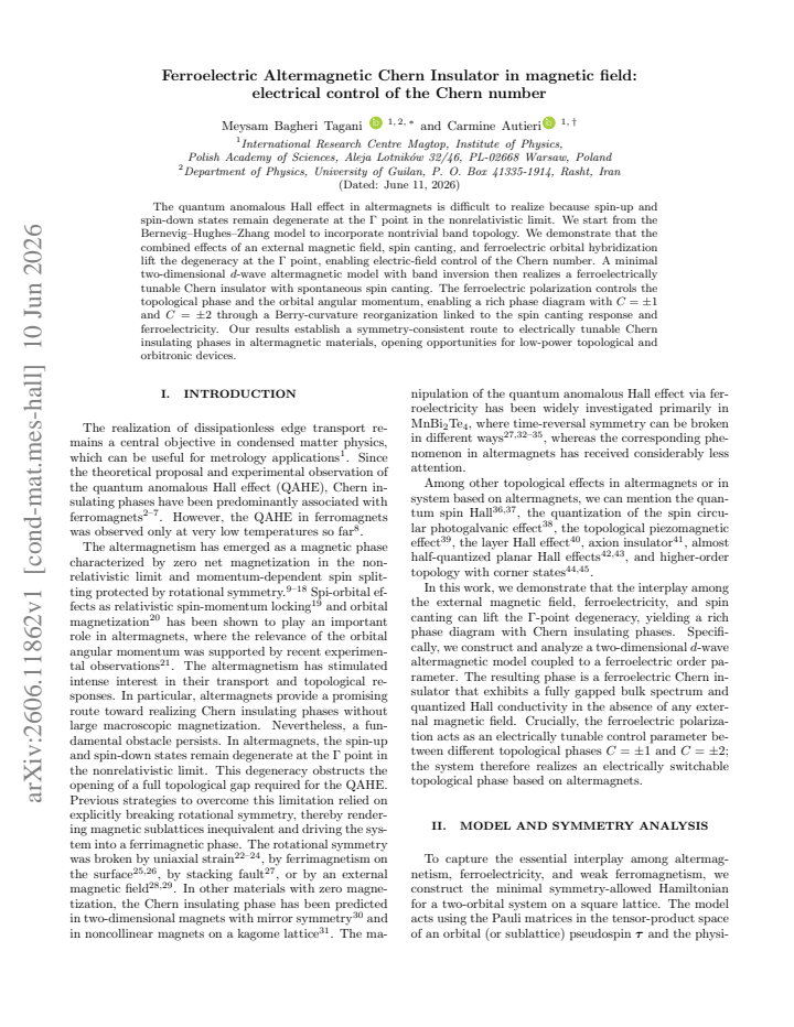 First page