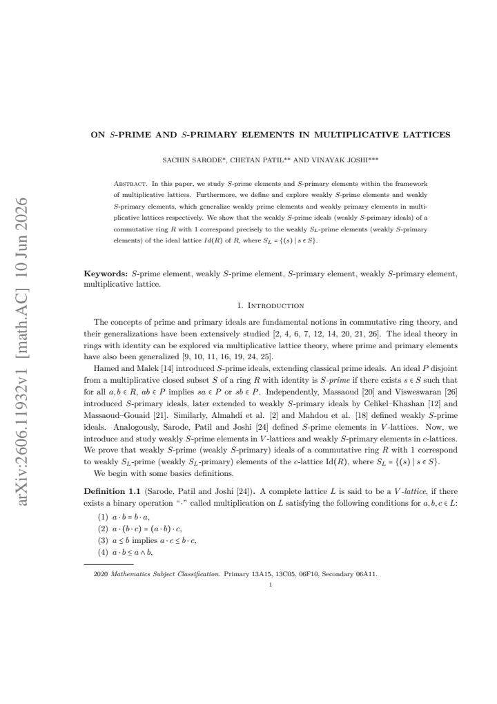 First page