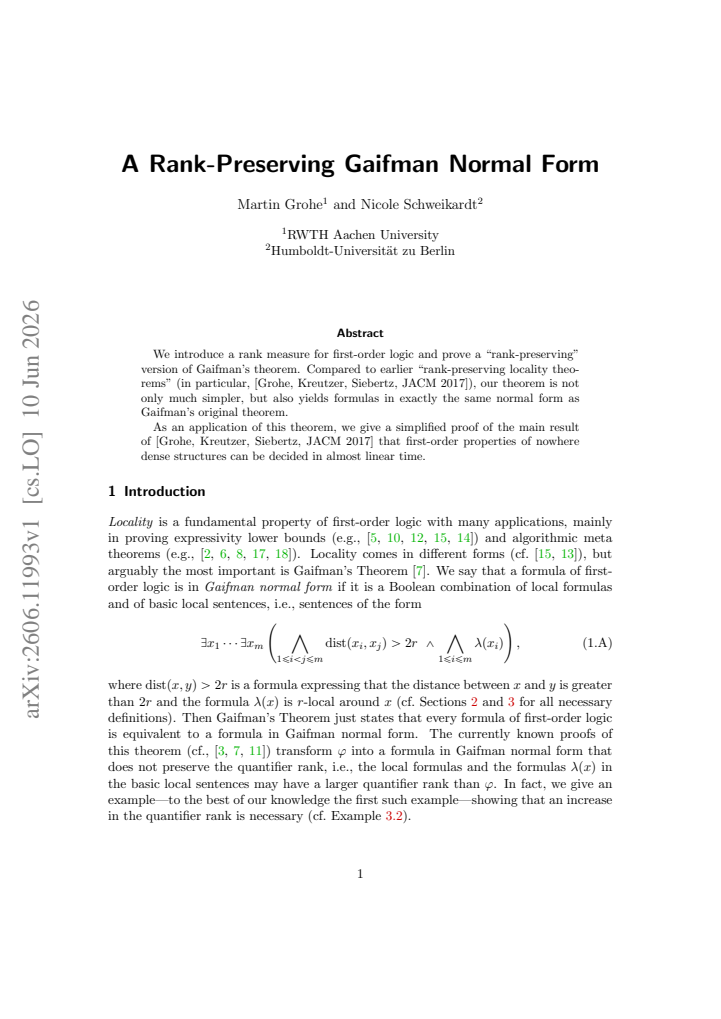 First page