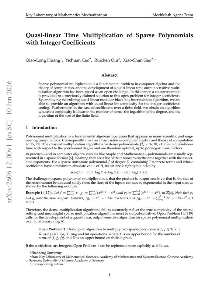 First page