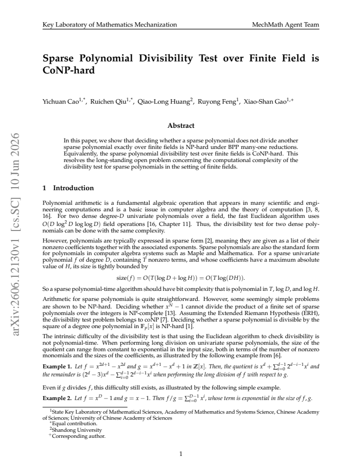 First page