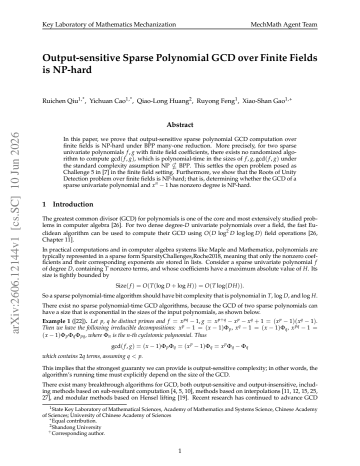 First page