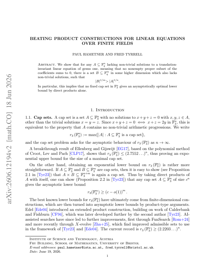 First page