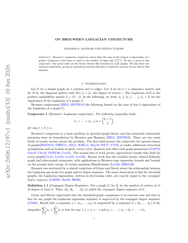 First page