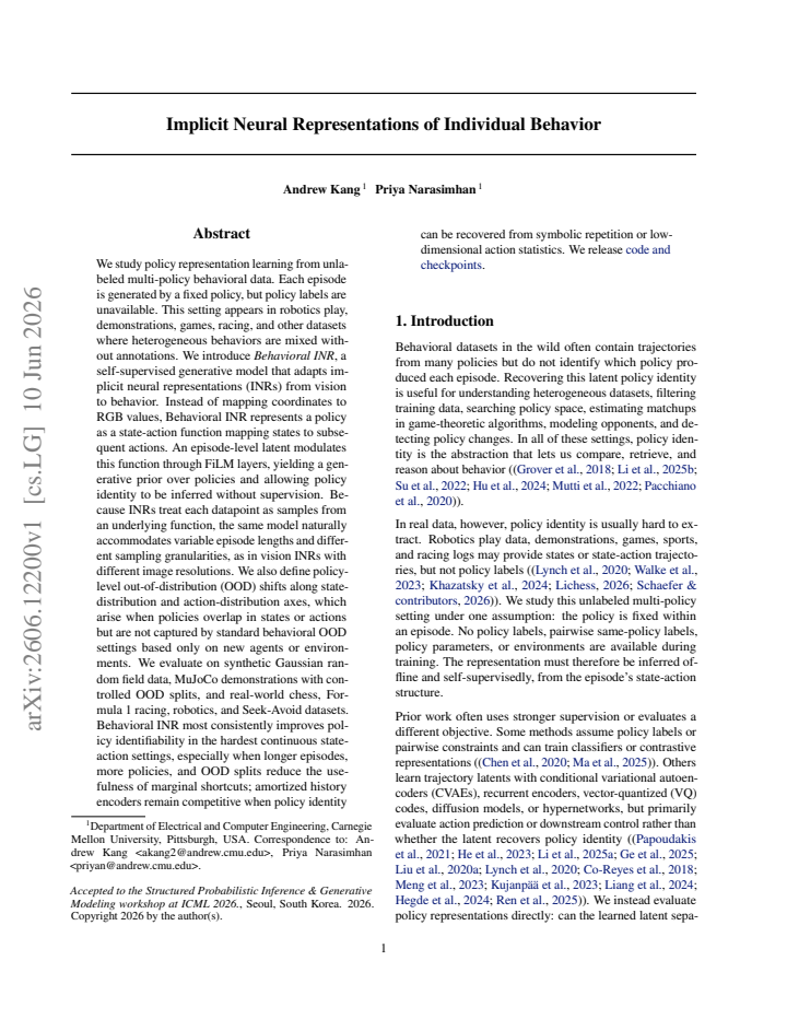 First page