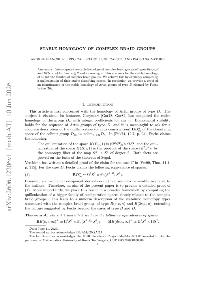 First page