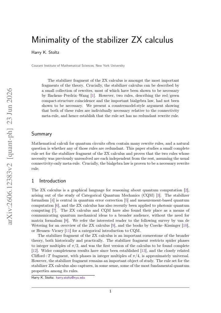 First page