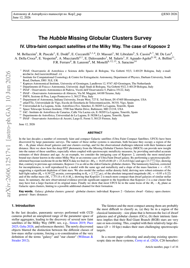 First page