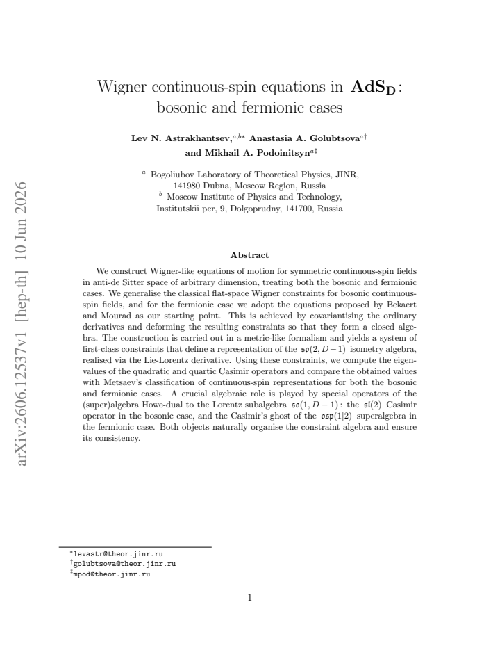 First page
