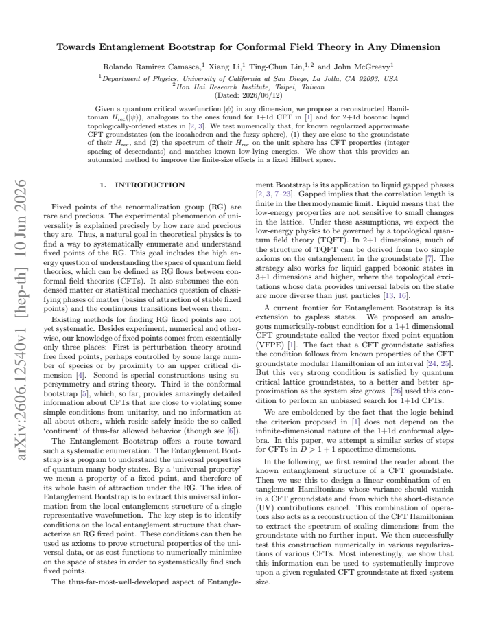 First page