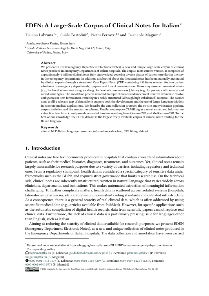 First page