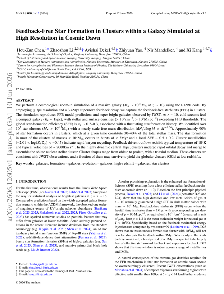 First page