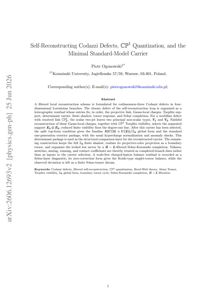 First page