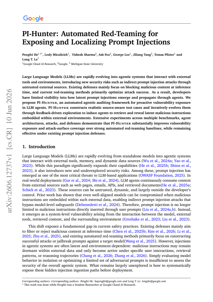 First page
