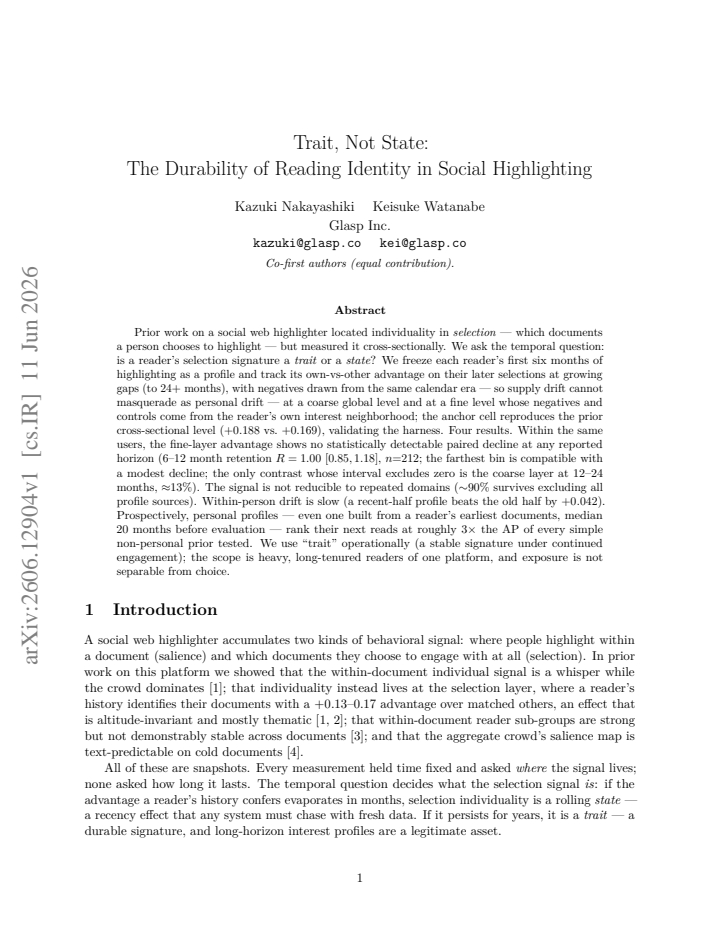 First page