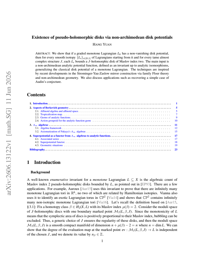 First page