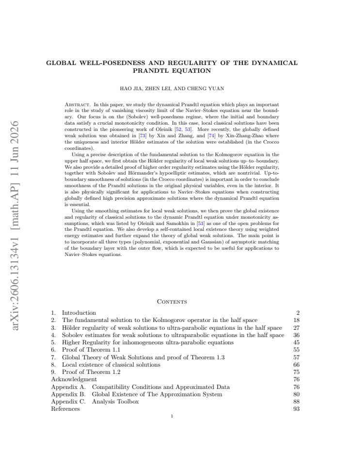 First page
