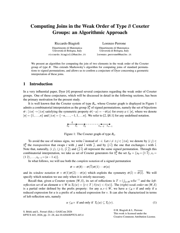 First page