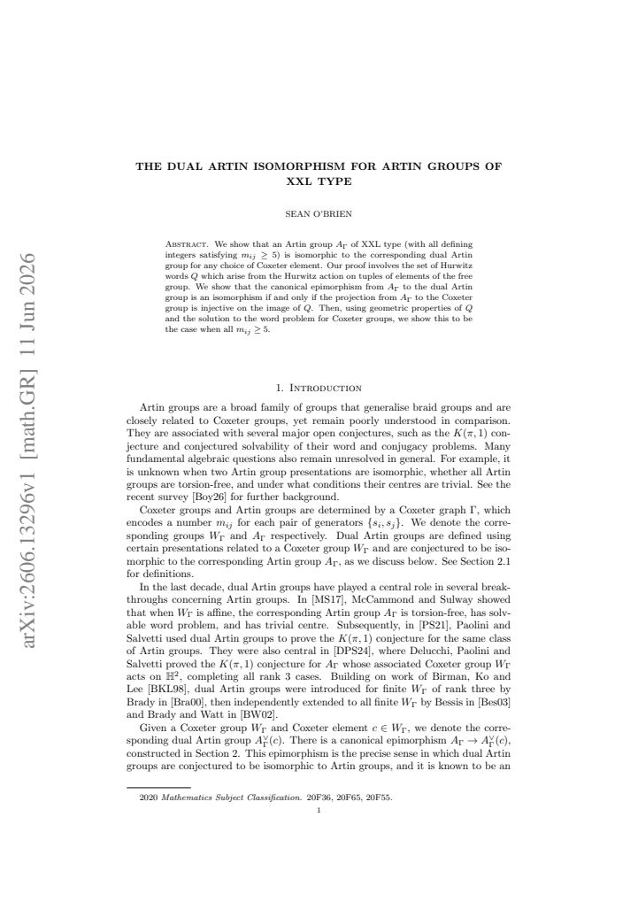 First page