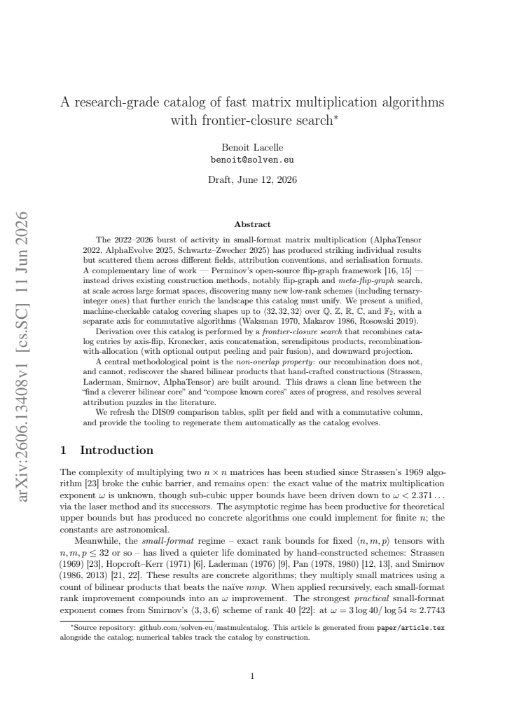 First page