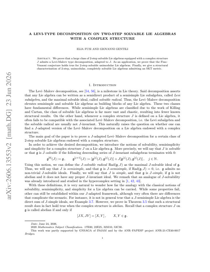 First page