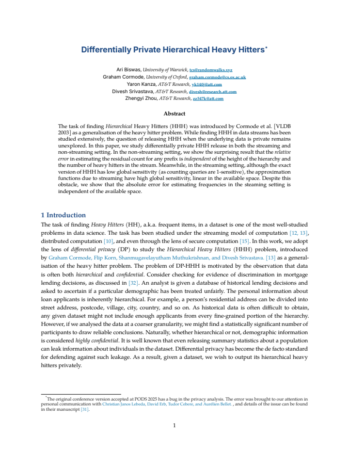 First page