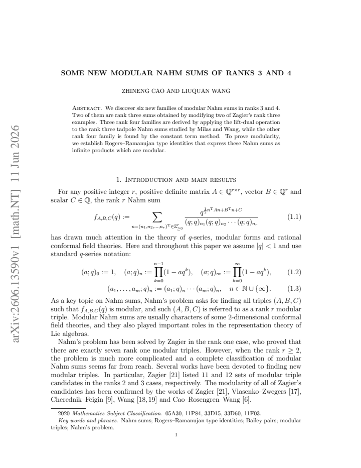 First page