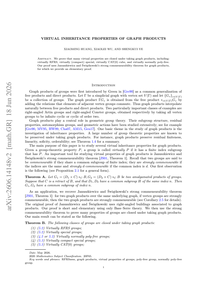 First page