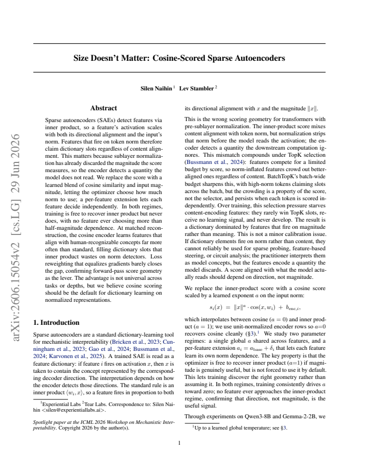 First page