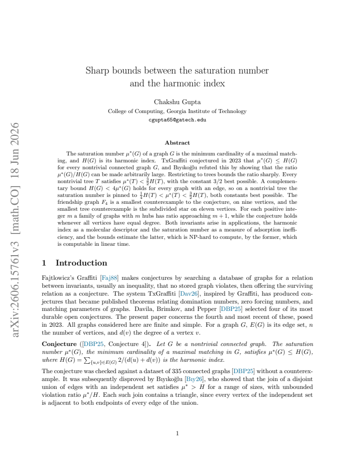 First page