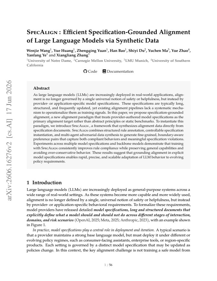First page