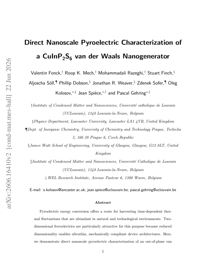 First page