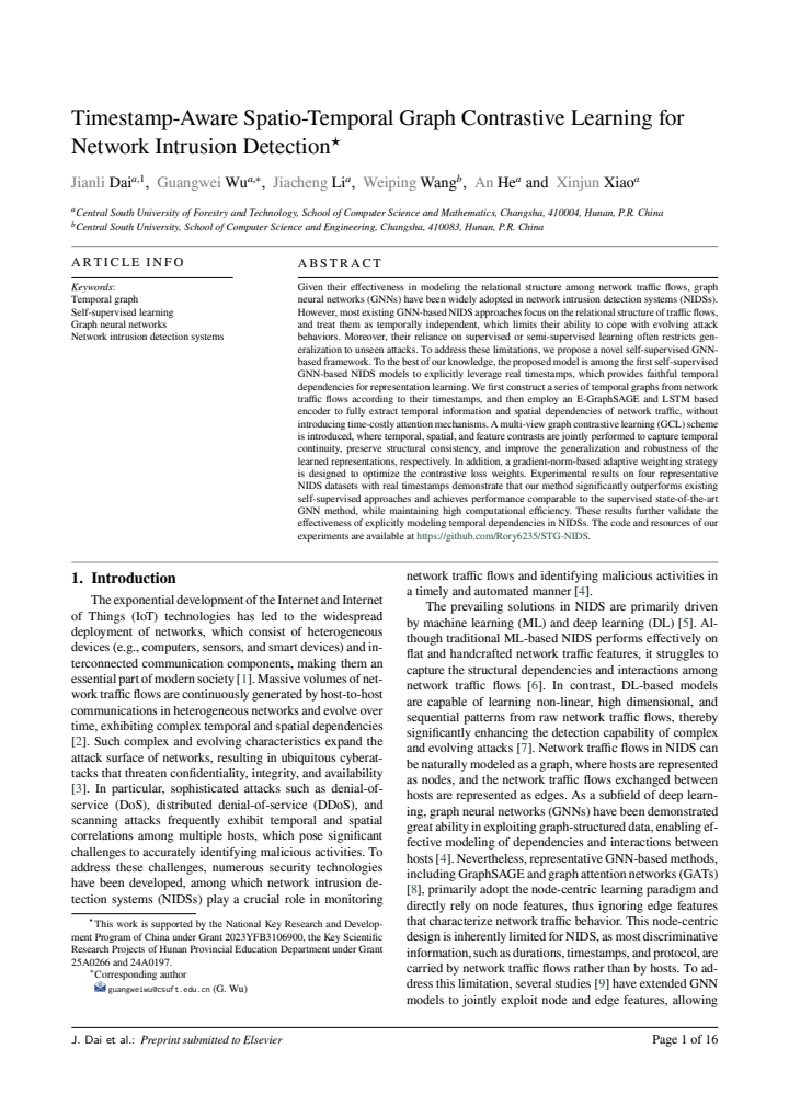 First page